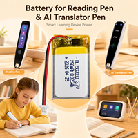 Batterie Li-Po Ultra-Mince 502030 3.7V 250mAh 2C pour Stylo de Traduction IA, Stylo de Lecture, Stylo Intelligent avec Connecteur UN38.3