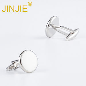 Pronto per la spedizione 2024 nuovo design rotondo in morbido smalto bianco da uomo 2 + 4 gemelli e borchie set di camicie da smoking con confezione regalo - Product Image 5