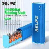 RELIFE RL-5122 43-en-1 Jeu de tournevis rotatif polyvalent Précision avec boîte de rangement à vis Démontage pour tablettes de téléphones portables