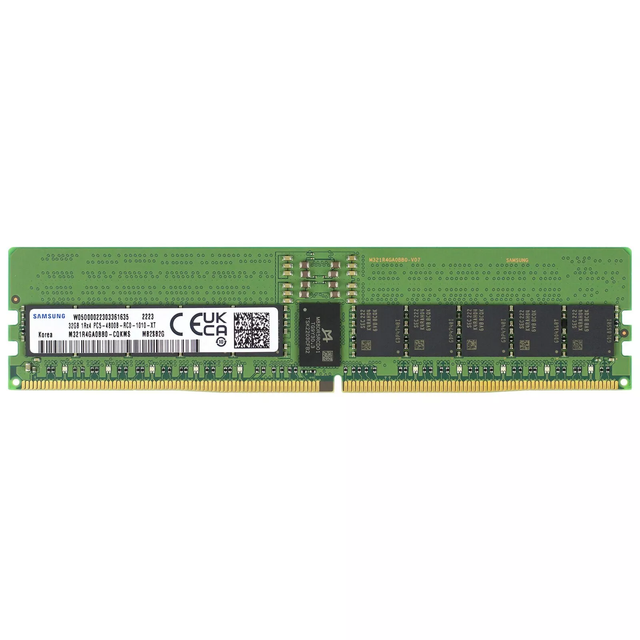32GB DDR5 1Rx4 4800MHz PC5-38400 EC8 RDIMM Server Memory RAM M321R4GA0BB0-CQK Wholesale Price in Stock