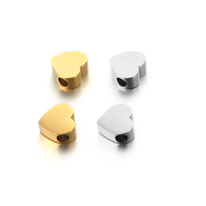 Mini Kích Thước Trái Tim Mặt Dây Chuyền Tự Làm Phù Hợp Đồ Trang Sức Vòng Cổ Vòng Đeo Tay Làm Trống Ban Đầu Khắc Thương Hiệu Đào Dễ Thương Nhỏ Trái Tim Quyến Rũ - Product Image 1