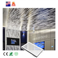 Plafond intérieur en aluminium métal design moderne Plafonds perforés Panneau décoratif en aluminium Plafond intérieur