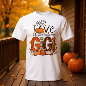 T-shirt d'Halloween « J'aime être appelée Gigi, grand-mère » avec motif citrouille d'automne - Product Image 3