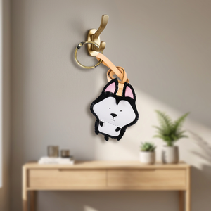 Premium Husky Hanging Leather <b>Charm</b> with Cartoon Design Double-Sided and Colorful Waterproof & Customizable for <b>Bags</b> - Product Image 2