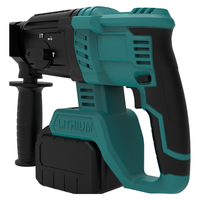 Marteau perforateur sans fil Source Factory 4 modes 55A avec carte de contrôle sans balais et queue SDS-Plus