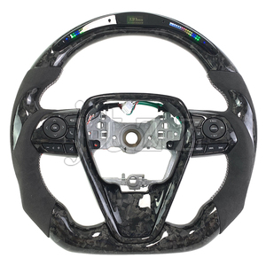 พวงมาลัยคาร์บอนไฟเบอร์แบบฟอร์จ พร้อมจอ LED สำหรับรถยนต์โตโยต้า แคมรี่ ไฮแลนเดอร์ เฮราคลีส วีโก้ ปี 2005 2007 2008 2009 <span class=keywords><strong>2010</strong></span> 2011 2012 2013 - Product Image 1