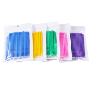 Disposable Eyelash Cleaning Micro Brush Plastic <b>Lash</b> Applicator Cotton Swab <b>Kit</b> - Product Image 4