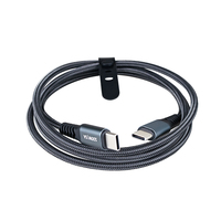 Câble de données USB PD 100W 5A tressé en nylon avec coque en aluminium de 1 mètre (Type-C), adapté aux téléphones Samsung et Apple, charge rapide