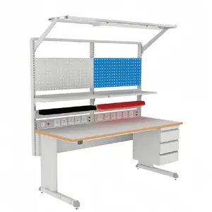 Electronic Professional Work Table ESD Antistatic Workbench Adjustable Laboratory Workbench