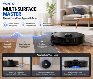 <span class=keywords><strong>Robot</strong></span> <span class=keywords><strong>Aspirador</strong></span> y Fregador Inteligente con Visión IA, 25000Pa de Potencia de Succión, Estación de Autolimpieza con Agua Caliente para Uso Doméstico - Product Image 3