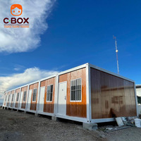 Cbox Row Bloc de logements linéaires modulaire préfabriqué démontable en conteneurs pour dortoirs et quartiers de travailleurs multi-unités