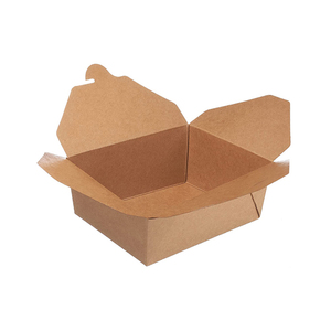 Caja de embalaje de papel recubierto con logotipo personalizado Anti-Oil Fast Food Fried Chicken Fish and Chips - Product Image 5