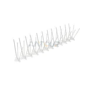 Wholesale Outside Bird Pigeon Pest Control Plastic PC Base Stainless Steel Anti Bird Spikes