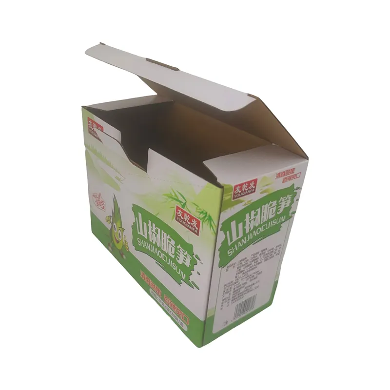 Customized Logo Pre Roll Folding Cardboard Paper Counter Retail Snacks Display Packaging Box