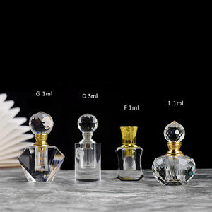 Bouteilles de parfum carrées en cristal clair Bouteilles d'huile vides en pierre précieuse d'agate chic 6ml 12ml Mini 1ml 2ml 3ml Bouteille de parfum de <span class=keywords><strong>poche</strong></span> en sac - Product Image 4