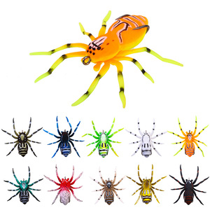 Señuelo de Pesca WildTrek de Goma con Forma de Araña, 6.4g, 7cm, Pre-Atado con Doble Anzuelo, para Pesca en Agua Salada y Dulce, 10 Colores - Product Image 2