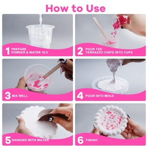 Timesrui ชิ้นส่วนตกแต่งหินขัดโมเดิร์นกรัม/ถุง100 (20สี) สีย้อมกระจายตัวเป็นมิตรต่อสิ่งแวดล้อมสำหรับปูนปลาสเตอร์เรซินเจส - Product Image 2