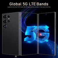 هاتف ذكي 5G طراز S24 لعام 2024 بشاشة 7.3 بوصة وذاكرة 3 جيجابايت + 64 جيجابايت، يدعم CDMA/LTE، بطارية 3000 مللي أمبير، هاتف ألعاب مع شاشة LCD بمعدل تحديث 90 هرتز، شريحتي اتصال وشحن سريع