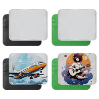 Dompet Kanvas Kulit PU Sublimasi DIY Personalisasi, Tempat Kartu Custom, Dompet Koin