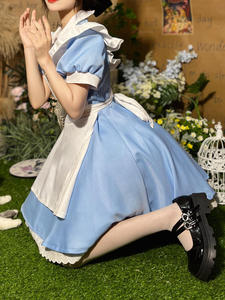 Costume de cosplay <span class=keywords><strong>Alice</strong></span> Princesse, robe bleue, uniforme de demoiselle d'honneur, femme, Halloween, carnaval, fête, cosplay, vêtements <span class=keywords><strong>Alice</strong></span> <span class=keywords><strong>au</strong></span> <span class=keywords><strong>pays</strong></span> <span class=keywords><strong>des</strong></span> <span class=keywords><strong>merveilles</strong></span> - Product Image 6