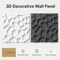 Panneau mural en PVC classique, géométrique, creux, 3D, gaufré, ignifuge, facile à installer, imperméable, pour usage domestique, salon de beauté, salon de manucure