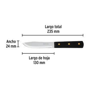 Coltello a cipolla 5 'manico in polipropilene, Pretul - Product Image 3