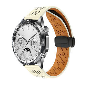 Cinturino in Pelle a Doppio Lato GT6 con Chiusura Magnetica Traspirante per Huawei Watch 5, Xiaomi <span class=keywords><strong>S4</strong></span>, <span class=keywords><strong>Samsung</strong></span> 6 - Product Image 4