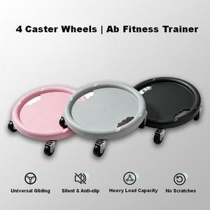4 Caster <b>Wheels</b> Ab Roller Fitness Trainer with Silent Anti-Slip Gliding Disc for Core Workout - Product Image 1