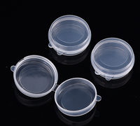 Couvercle recyclable de conteneur de capsule de comprimé de mini boîte en plastique transparente de pp pour le stockage de petite pièce de bijoux pour des expositions