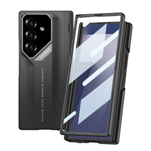 GKK for Z Fold 7 6 5 4 Compatible PC Material Shockproof Magnetic Folding Cellphone Case with Pure Color Design - Product Image 3