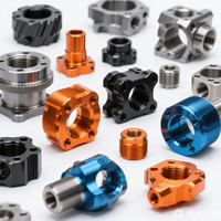 Services de fraisage CNC sur mesure, usinage de précision en aluminium anodisé et acier inoxydable, perçage, tolérance de 0,05 mm, 200 Heat