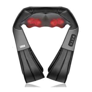 Shiatsu-masajeador eléctrico portátil para cuello y espalda, masajeador de cuello y espalda con calor 3D, Mini, Bod completo, Shiatsu - Product Image 1
