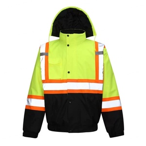 Veste de sécurité imperméable personnalisable en gros |   Veste de travail réfléchissante haute visibilité ANSI Classe 3 avec logo personnalisé pour la construction - Product Image 3