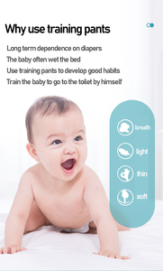 Pantalon <span class=keywords><strong>d</strong></span>'entraînement en gaze de coton respirant à 6 couches pour enfants couches lavables pour bébé pantalon de <span class=keywords><strong>couche</strong></span>-culotte <span class=keywords><strong>d</strong></span>'<span class=keywords><strong>apprentissage</strong></span> - Product Image 2