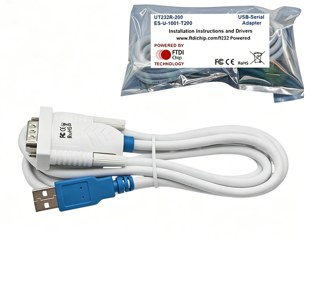 FTDI Chip USB to RS232 Cable W/ Embedded Electronics DB9 Connector W/ Thumb Screws 2m 5m UT232R-200 UT232R-500