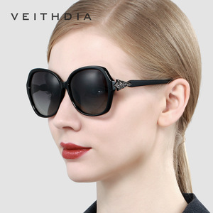 Veithdia Gafas de sol polarizadas para mujer UV400 tipo 3 con lentes TAC y montura de plástico y metal para conducir, pescar, moda - Product Image 1