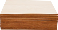 Planches de balsa en tilleul de 3 mm inachevées avec bords lisses Panneaux de bois pour scie à métaux Diy Craft Wood 30X30 cm