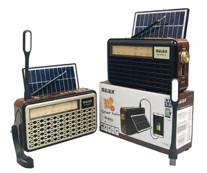 Meier M-522BT-S FM AM SW 3-Band-Radio USB/TF-Karten-Musikplayer mit Eingebautem BT5.0-Lautsprecher und Solarfunktion - Product Image 1