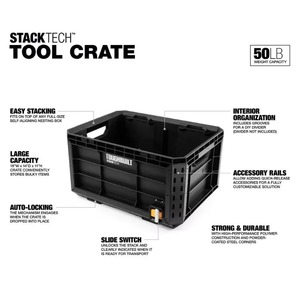TOUGHBUILT TB-B1-X_50 Stackable Open Top Tool <strong>Box</strong> - Product Image 6