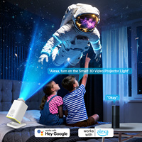 Projecteur d'étoiles 3D Planétarium, 60 thèmes, projection HD, télécommande, lampe d'ambiance pour chambre et décoration de fête
