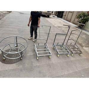 Nouveau support de tambour en cuir de vachette et acier inoxydable, support de <span class=keywords><strong>gong</strong></span> et de tambour pour danse du lion de 16, 18 et 20 pouces, support de <span class=keywords><strong>gong</strong></span> en tuyau de fer - Product Image 5