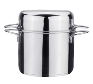 Casserole de 26 cm sans revêtement avec couvercle en acier inoxydable, ustensile de cuisine pour la maison, convient à tous les types de cuisinières - Product Image 1
