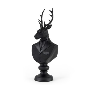 HMS 23 \ "busto di cervo in Polyresin nero scultura da tavolo Anime personaggio statua per la decorazione della casa dipinta modello di tecnica - Product Image 1