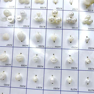 Diskon besar-besaran Tiongkok gelang kalung DIY kualitas tinggi sepatu tas hadiah rias manik-manik mutiara bulat plastik ABS warna-warni - Product Image 4