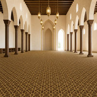 Tapis de prière malaisien pour mosquée, 80% laine, 20% nylon, tufté 15 mm, motif personnalisé, en rouleau
