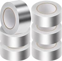 Ruban adhésif en aluminium déchirable à la main, sans doublure, adhésif acrylique, scellement rapide pour la réparation des conduits HVAC et des surfaces métalliques