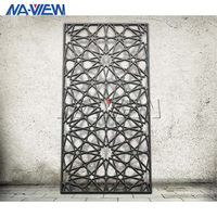 Panneau Mashrabia en aluminium sculpté CNC moderne et luxueux, façade métallique décorative découpée au laser pour la décoration intérieure et extérieure des hôtels