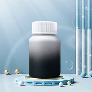 Conteneur de médicament dégradé givré personnalisé de 160ml bouteille de stockage de comprimés de vitamine de médicament sur ordonnance avec bouchon étanche - Product Image 2