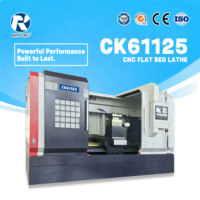 Torno CNC de Servicio Pesado CK61125 de Fábrica China, Torno Horizontal de Bancada Plana para Metal con Precio Competitivo para Procesamiento de Metales