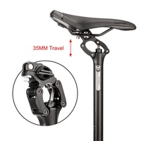 Tija de sillín con suspensión GEWAGE, ajuste duro/blando, estructura de 4 enlaces, 27.2/30.9/31.6mm para bicicletas de carretera, gravel, MTB y eléctricas